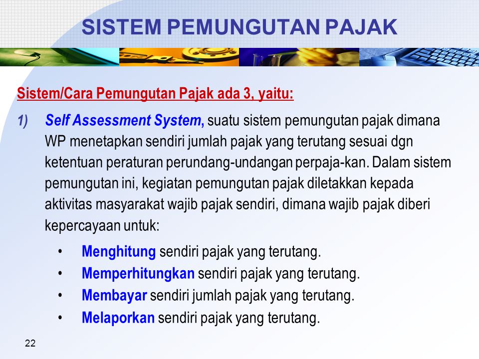 Sistem Pemungutan Pajak Di Indonesia Berbagi Informasi